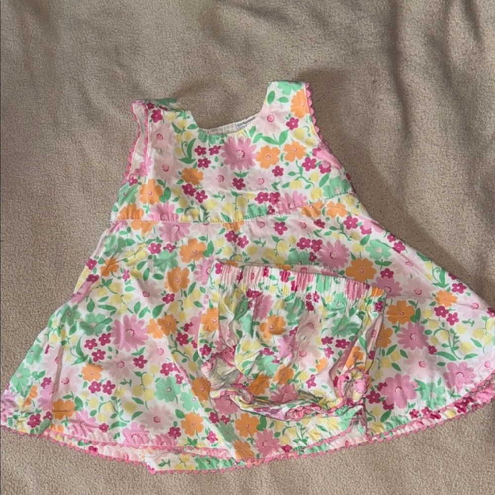 Floral Baby Dress with Bloomers